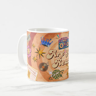 Retro Are You Ready Mug Design with Custom Name  Kaffemugg