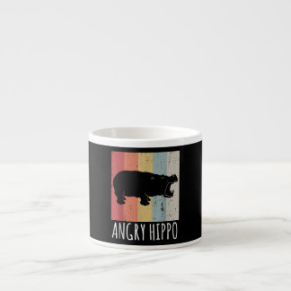 Retro Arg Hippo - Vintage Hippopotamus Espressomugg