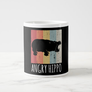 Retro Arg Hippo - Vintage Hippopotamus Jumbo Mugg