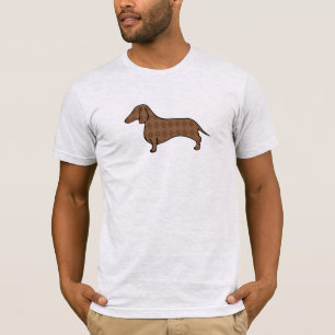 Retro Argyle Dachshund T Tröja