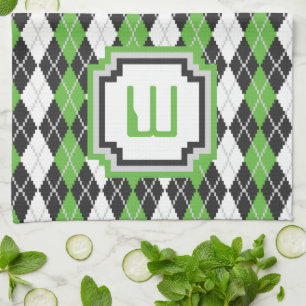 Retro Argyle Kitchen Towel Kökshandduk