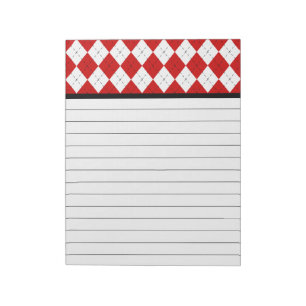 Retro Argyle Kök Anteckningsblock