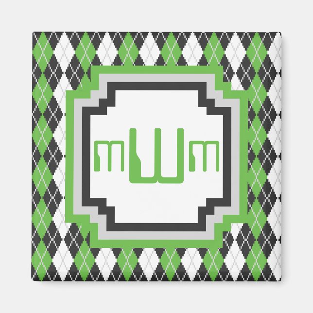 Retro Argyle Magnet (Framsidan)