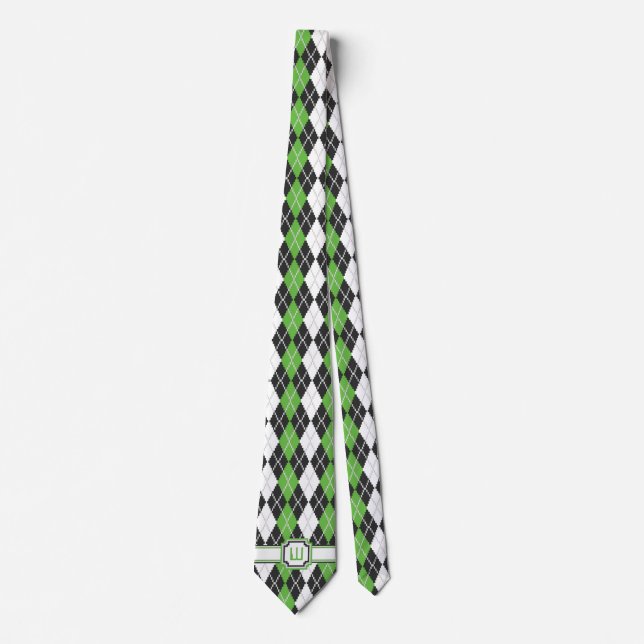 Retro Argyle Manar Neck Tie Slips (Framsida)