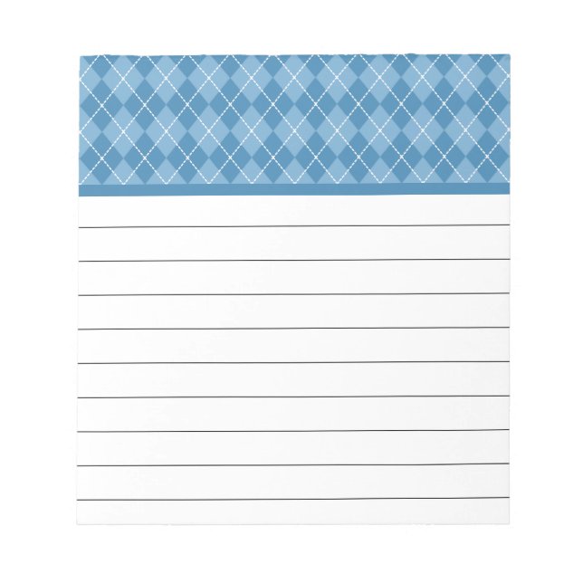 Retro Argyle Notisblock Anteckningsblock (Framsida)