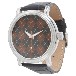 Retro Argyle Watch Armbandsur