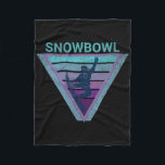 Retro Arizona Snowbowl Snowboarding for Snowboarde Fleecefilt<br><div class="desc">Retro Arizona Snowbowl Snowboarding for Snowboarder</div>