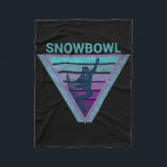 Retro Arizona Snowbowl Snowboarding for Snowboarde Fleecefilt<br><div class="desc">Retro Arizona Snowbowl Snowboarding for Snowboarder</div>
