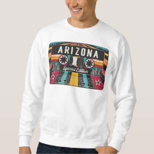 Retro Arizona-tillstånd Lång Ärmad Tröja