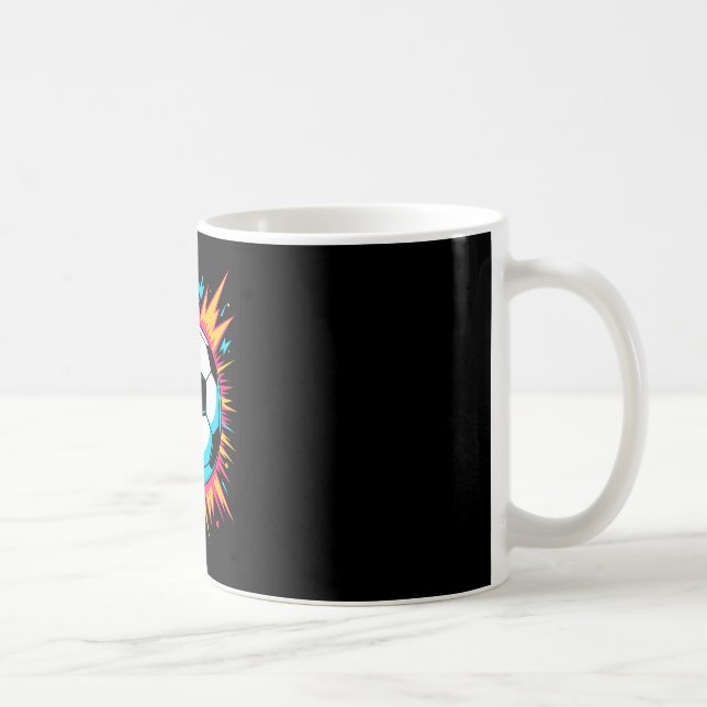 Retro Arkad Fotboll Ll  Kaffemugg (Höger)