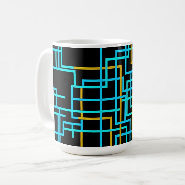 Retro Arkad Labyrint Kaffemugg (Framsida vänster)