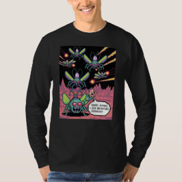 Retro Arkad Manti Aliens Pixel Art - Rolig Försvar T Shirt