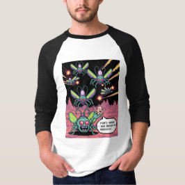 Retro Arkad Manti Aliens Pixel Art - Rolig Försvar T Shirt
