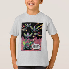 Retro Arkad Manti Aliens Pixel Art - Rolig Försvar T Shirt