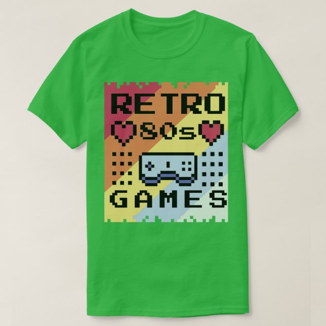 Retro Arkad Retro Vintage T Shirt (Design framsida)