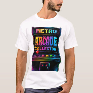 Retro Arkad Samlare Vintage 80-Talets Spel T-Shirt
