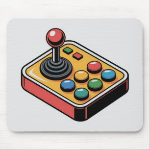 Retro Arkadknappar Layout Musmatta
