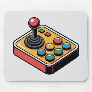 Retro Arkadknappar Layout Musmatta