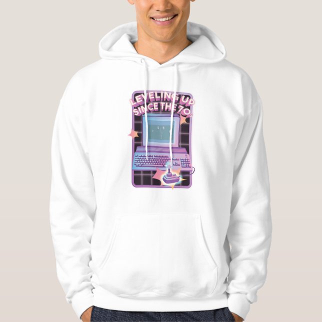 Retro Arkadkonst Sedan 70-talet Hoodie (Framsida)