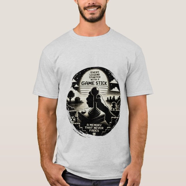 Retro Arkadspelare T-Shirt (Framsida)