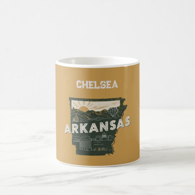 Retro Arkansas State Personlig Kaffemugg (Center)
