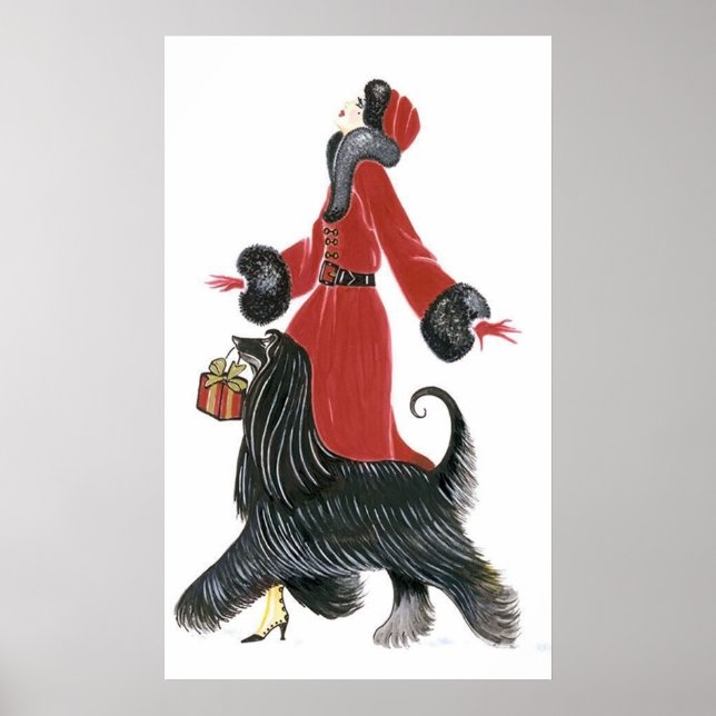 Retro-årshandel - poster Julkonsthandlare (Framsidan)