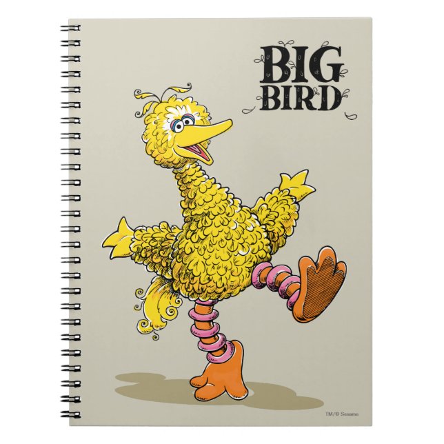Retro Art Big Bird Anteckningsbok (Framsidan)