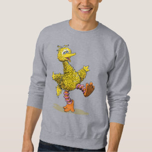 Retro Art Big Bird Lång Ärmad Tröja