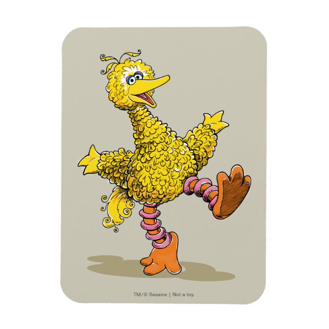 Retro Art Big Bird Magnet (Vertikal)