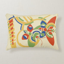 Retro Art Deco Geometrisk Blommig Affischkonst