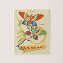 Retro Art Deco Geometrisk Blommig Affischkonst