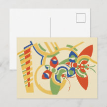 Retro Art Deco Geometrisk Blommig Affischkonst