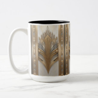 Retro Art Deco Guld Ornate Luxury Mugg 1930