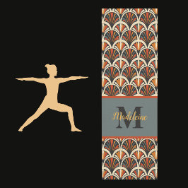 Retro Art Deco Jazz Age Mute Färg Monogram