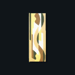 Retro Art Deco Jazz Brown Autumn Curve Mönster Canvastryck<br><div class="desc">Retro Art Deco-illustration med varma toner av brunt och beige böjt geometriskt mönster. Del av en samling dekorativa sammansättningar av V. Boberman, som framställs i pochoir stencil-tekniken från "Roaring Twenties". Dessa konstruktioner visar på några av de mest inspirerade och innovativa bilderna i modern design. Bekvämt reproducerade fina latetiska verk av...</div>