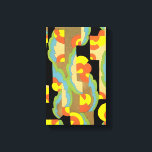 Retro Art Deco Jazz Circles Clouds Rainbow Mönster Canvastryck<br><div class="desc">Retro Art Deco-illustration är utformad så att vintagen upprepar halva cirklar, fyrkanter och former i många ljusa vår och sommar-färg och geometriska mönster. Del av en samling dekorativa sammansättningar av A. Garcelon, som framställs i pochoir stencil-teknik från "Roaring Twenties". Dessa konstruktioner visar på några av de mest inspirerade och innovativa...</div>