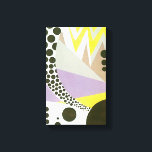 Retro Art Deco Jazz Polka dots Zig Zag Mönster Canvastryck<br><div class="desc">Vintagen Retro Art Deco är utformad med polka dots och zig zag geometric mönster. Del av en samling dekorativa sammansättningar av Yvonne Bouchard, framställd med pochoir stencil-teknik enligt "Roaring Twenties". Dessa konstruktioner visar på några av de mest inspirerade och innovativa bilderna i modern design. Bekvämt reproducerade fina latetiska verk av...</div>