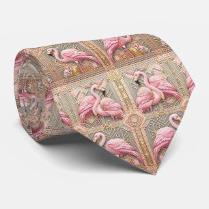 Retro Art Deco Rosa Flamingos Slips