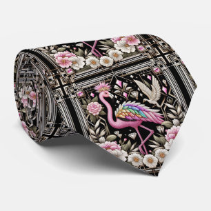 Retro Art Deco Rosa Flamingos Slips