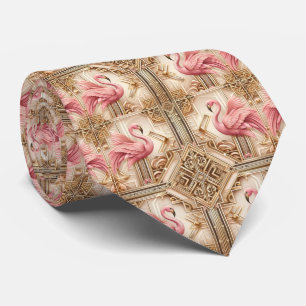 Retro Art Deco Rosa Flamingos Slips