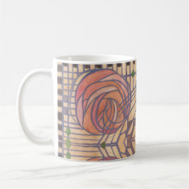 Retro art nouveau Mackintosh stil Kaffemugg