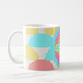 Retro Art Nouveau-mönster  Kaffemugg