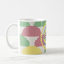 Retro Art Nouveau-mönster  Kaffemugg