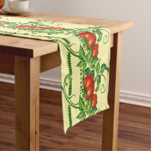 Retro Art Nouveau Trädgårdstomater Fris Mönster