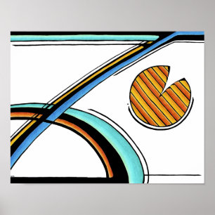 Retro Art-utskrift Poster