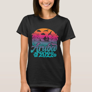 Retro Aruba Beach 2022 Aruba Family Vacation Aruba T Shirt