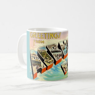 Retro Asbury Park NJ vykort Kaffemugg