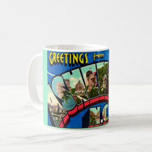 Retro Asheville NC vykort Kaffemugg