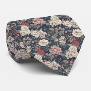 Retro Asian Blommigt Garden Neck Tie Slips