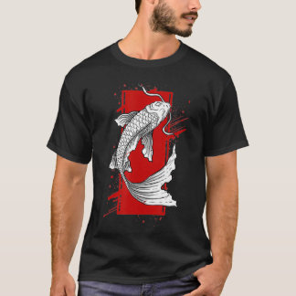 Retro Asian Koi Fish Traditional Japanes T Shirt